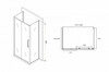 Душевое ограждение Abber Schwarzer Diamant AG30130MH-S80M-S80M 130x80
