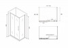 Душевое ограждение Abber Schwarzer Diamant AG30150BH-S100B 150x100