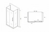 Душевое ограждение Abber Schwarzer Diamant AG30150H-S85-S85 150x85
