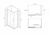 Душевое ограждение Abber Schwarzer Diamant AG30160BH-S100B 160x100