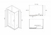 Душевое ограждение Abber Schwarzer Diamant AG30180B-S70B 180x70