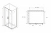 Душевое ограждение Abber Sonnenstrand AG04100BC-S100B 100x100