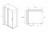 Душевое ограждение Abber Sonnenstrand AG04110BS-S85B 110x85