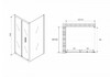 Душевое ограждение Abber Sonnenstrand AG07090B-S85B 90x85