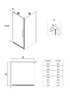 Душевое ограждение Niagara NG-85-8AB-A100B-34 80x100