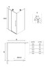 Душевое ограждение Niagara NG-85-12AB-A100B-34 120x100