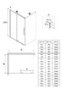 Душевое ограждение Niagara NG-85-12TB-TB90-34 120x90