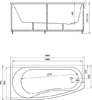 Акриловая ванна Акватек Пандора 160x75 L