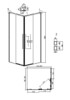 Душевое ограждение Grossman Galaxy 300.K33.01.9080.32.00 90x80