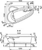 Акриловая ванна Vagnerplast Selena 160x105 L