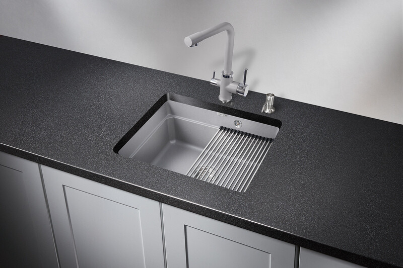 Мойка для кухни Granula Kitchen Space 5501U АЛЮМИНИУМ