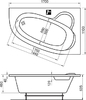 Акриловая ванна Ravak Asymmetric 170x110 R C491000000