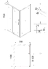Душевое ограждение Niagara NG-83-11AB-A70B 110x70