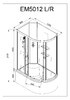 Душевая кабина AvaCan EM5012L N GM 120x90