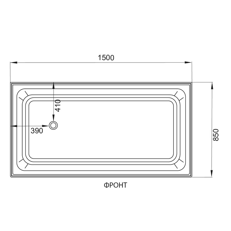 Душевая кабина AvaCan V150 150x85
