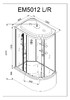 Душевая кабина AvaCan EM5012L GM+EL 120x90