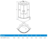 Душевая кабина Erlit ER3508TP-C3-RUS 80x80