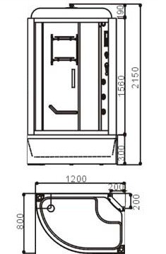 Зеркало Abber Mond AG6204SSmart 77x77