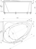 Акриловая ванна Акватек Альтаир ALT160-0000067 160x120 L