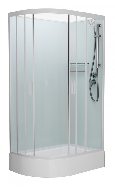 Душевая кабина Frank F412/1R White Б/К 120x80