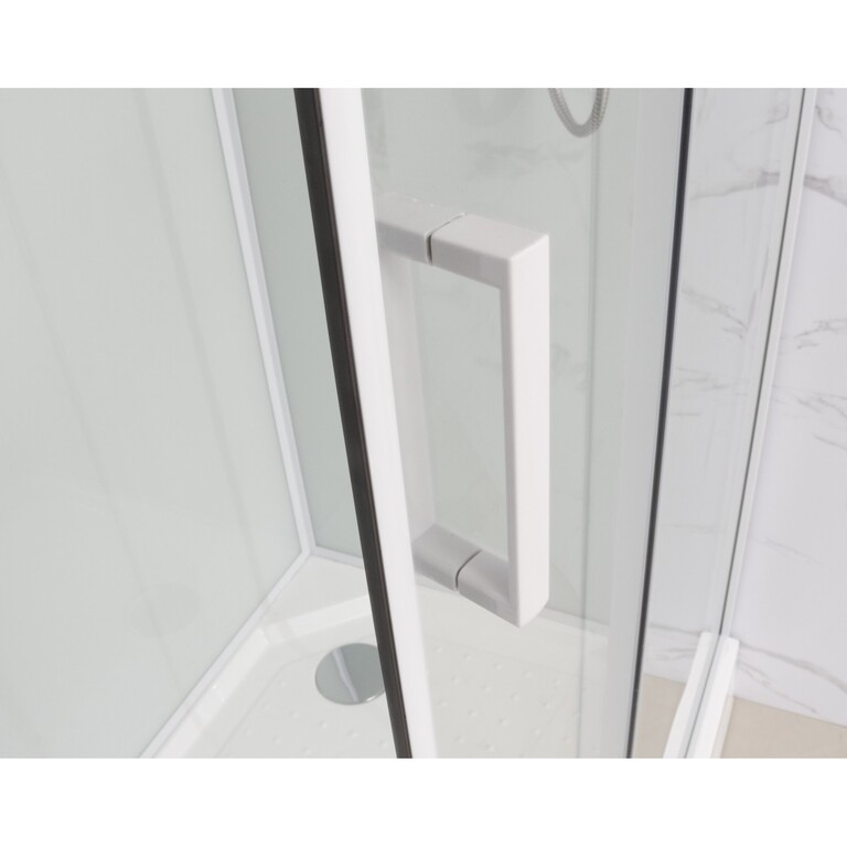 Душевая кабина Frank F412/1R White Б/К 120x80
