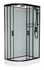 Душевая кабина Frank F411R M Black 110x80