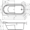 Акриловая ванна Riho Columbia 150x75