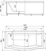 Акриловая ванна Акватек Гелиос 180x90