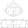 Акриловая ванна Акватек Эпсилон 150x150