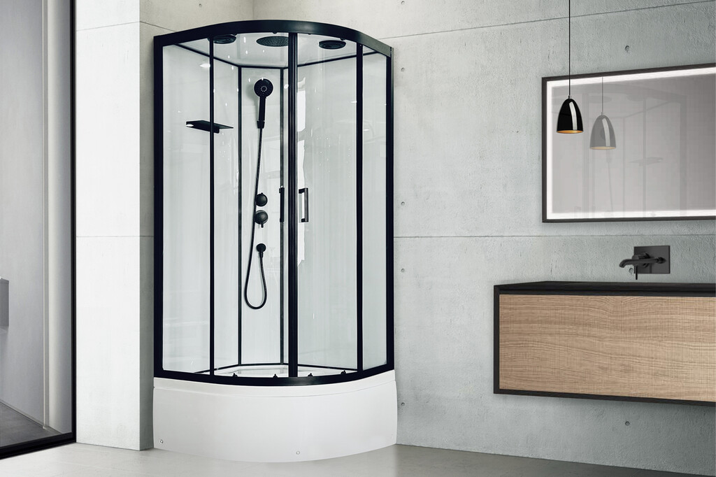 Душевая кабина Royal Bath Fato RB85CK-T-BL 85x85