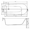 Акриловая ванна Cersanit Flavia 150x70