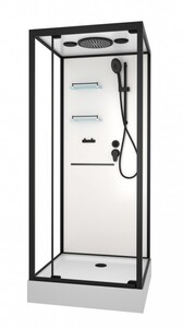 Душевая кабина Frank F401 M Black 90x90