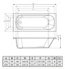 Акриловая ванна C-Bath Galaxy 170x70