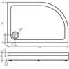 Душевой поддон Good Door Раунд R 120x80 R белый ПН00070