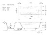 Чугунная ванна Vinsent Veron Haiti 170x80x42 с хромированными ручками