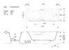 Чугунная ванна Vinsent Veron Haiti 170x80x42 с хромированными ручками и а/п