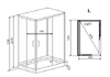 Душевая кабина Timo Helka H-515 L 120x90