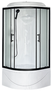 Душевая кабина Royal Bath Practic RB90BK1-M-BL 90x90