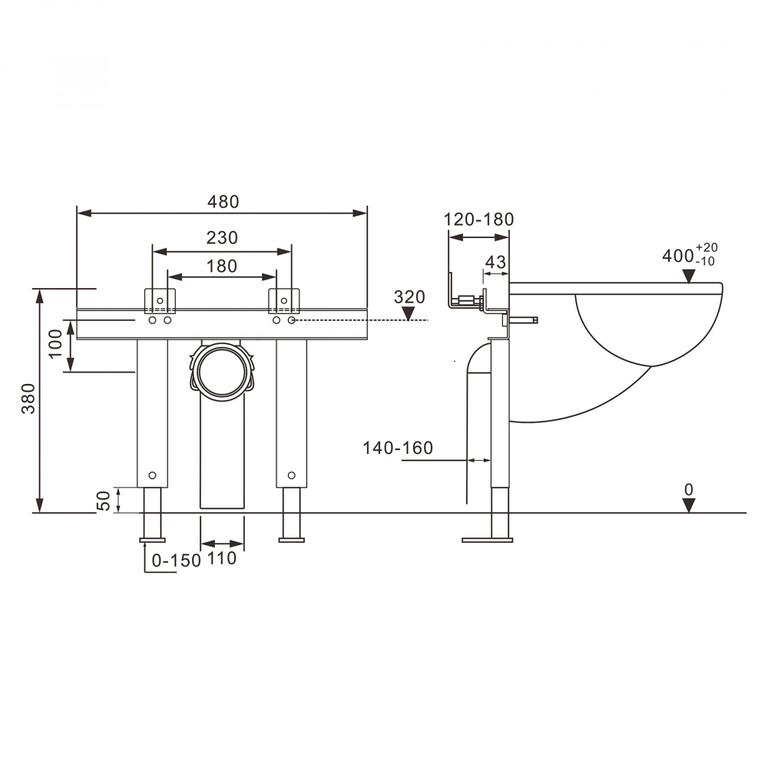 Инсталляция для унитаза Abber AC0102P