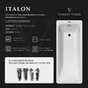 Чугунная ванна Vinsent Veron Italon 170x70x45 с а/п