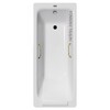 Чугунная ванна Vinsent Veron Italon 170x70x45 с золотыми ручками