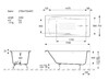 Чугунная ванна Vinsent Veron Italon 170x70x45 с ручками матовое золото и а/п