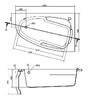 Акриловая ванна Cersanit Joanna 140x90 R