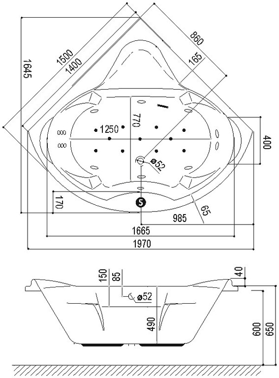 Акриловая ванна Excellent Konsul 150x150