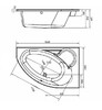 Акриловая ванна Cersanit Kaliope 153x100 R