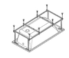 Монтажный набор для ванны Santek Касабланка XL 180x80