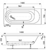 Акриловая ванна Vagnerplast Kasandra 140x70