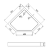 Душевой поддон Gemy ST09T 80x80