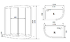 Душевая кабина Timo T-8802C L 120x85