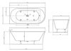 Акриловая ванна Abber AB9257-1.7 L 170x78
